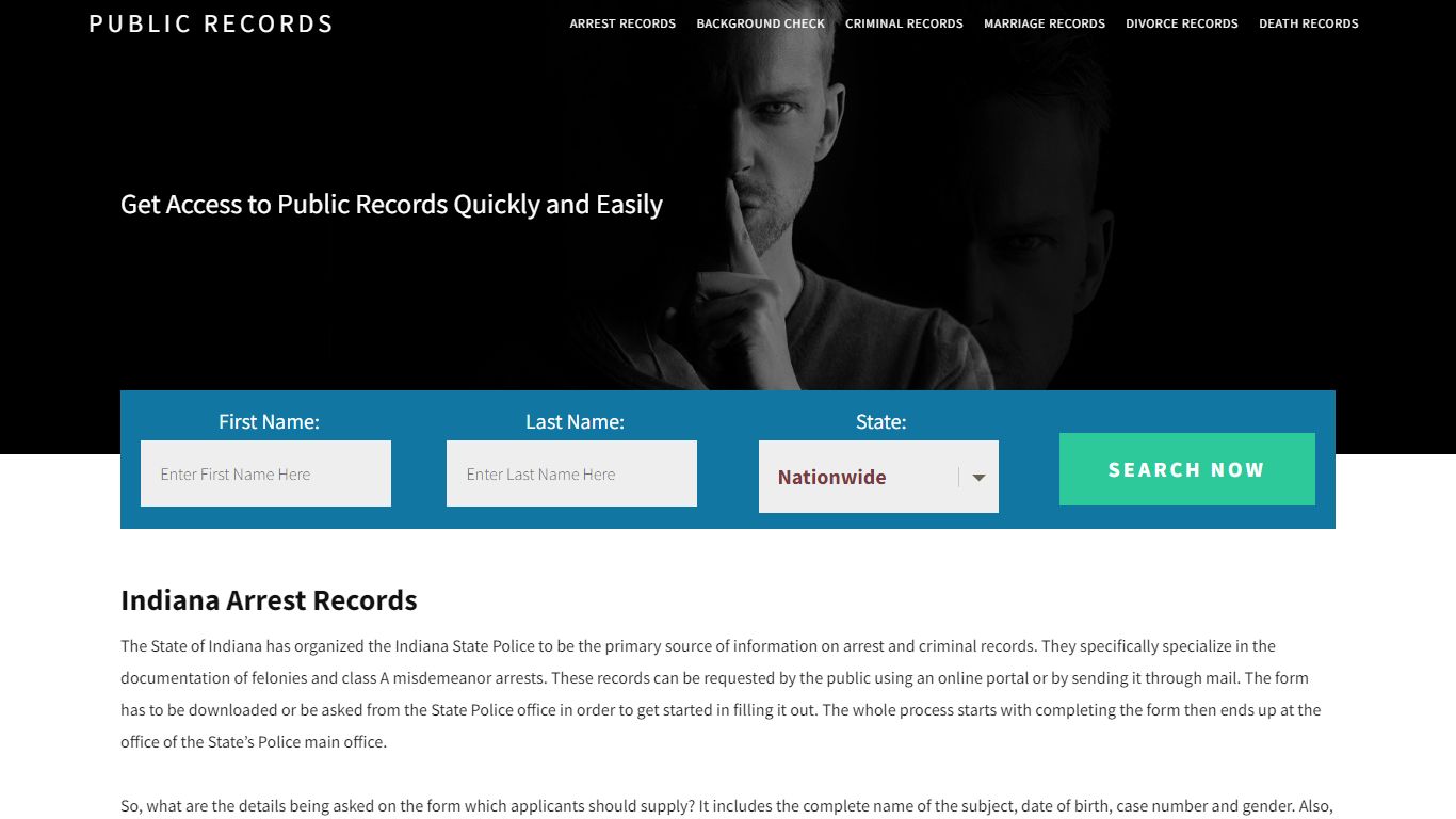 Indiana Arrest Records | Get Instant Reports On People